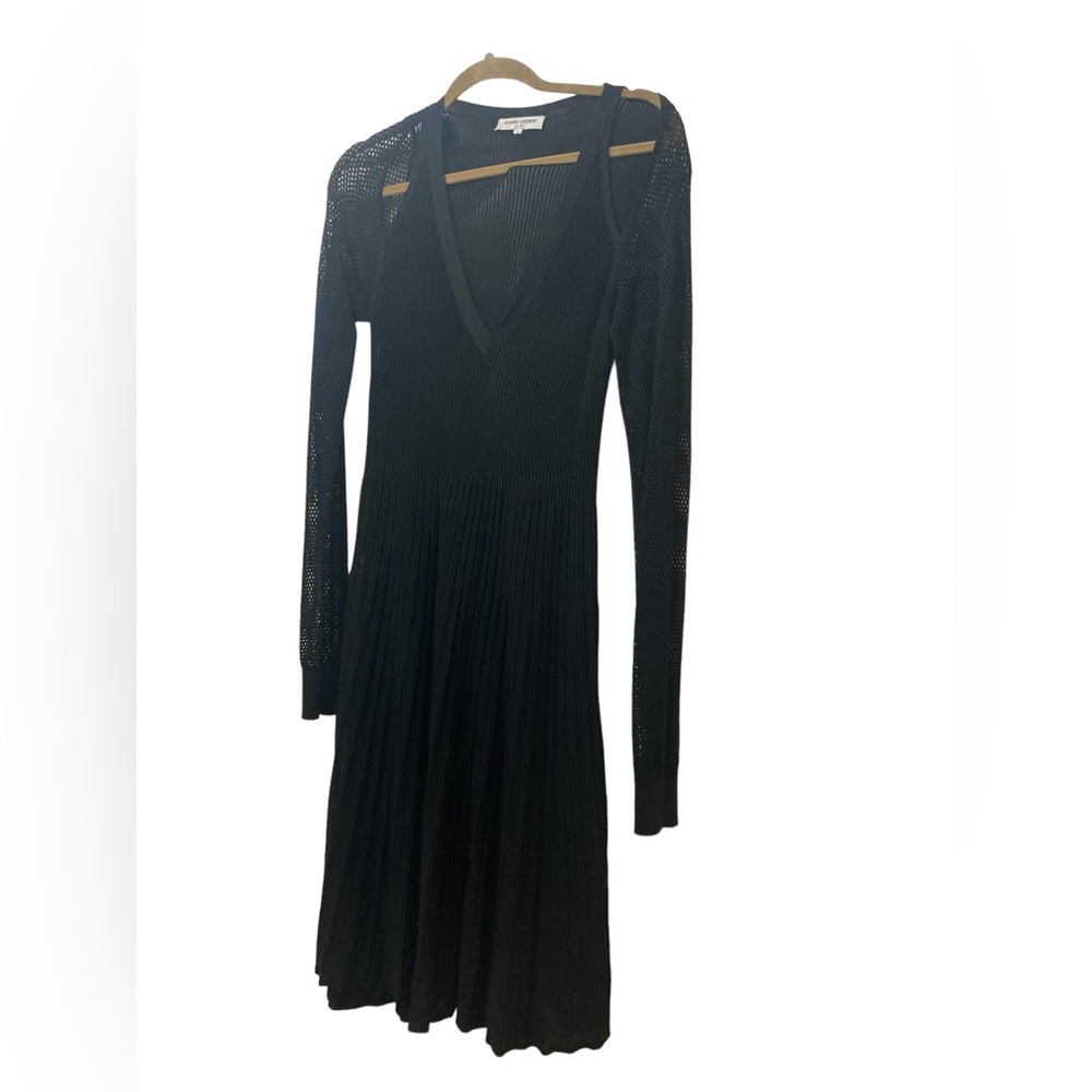 Opening Ceremony Fishnet Sleeve Black Dress- Rare and AMAZING!